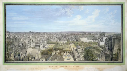 Panoramic View of Paris Towards the North